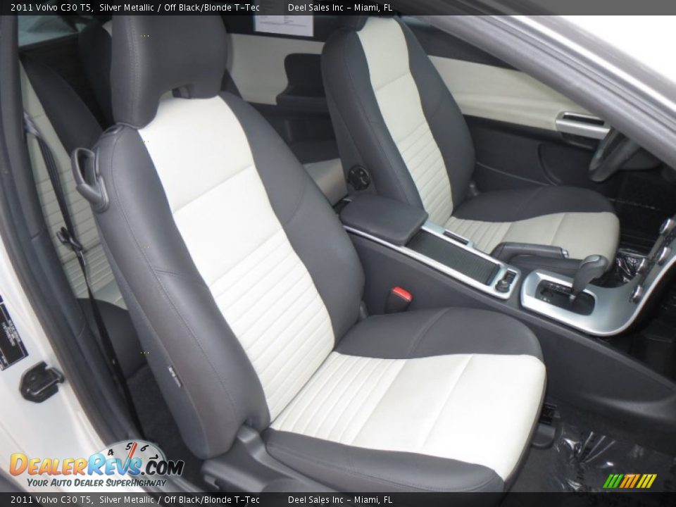 2011 Volvo C30 T5 Silver Metallic / Off Black/Blonde T-Tec Photo #10