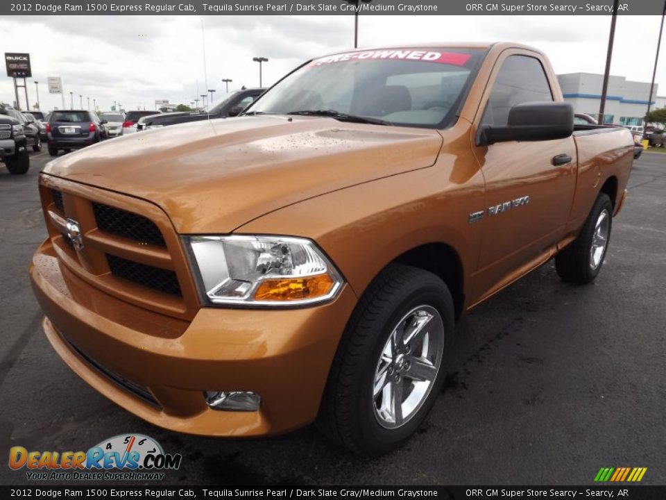 2012 Dodge Ram 1500 Express Regular Cab Tequila Sunrise Pearl / Dark Slate Gray/Medium Graystone Photo #1