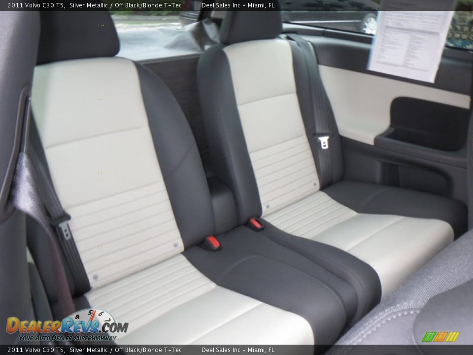 2011 Volvo C30 T5 Silver Metallic / Off Black/Blonde T-Tec Photo #11