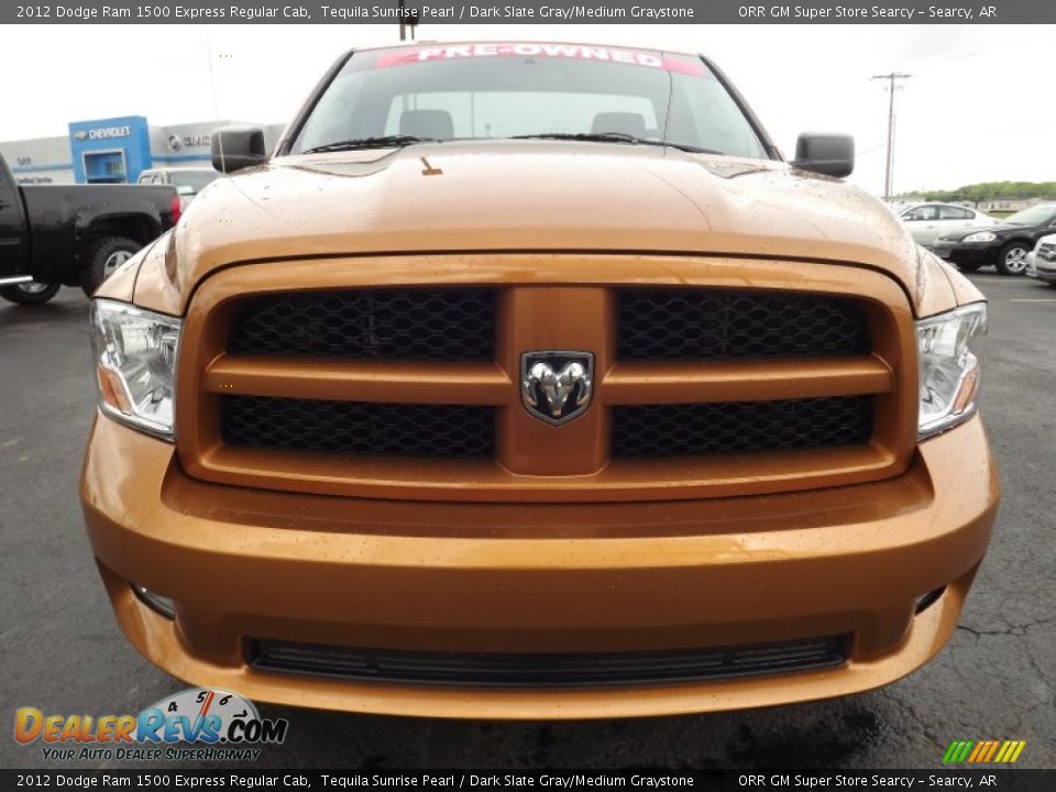 2012 Dodge Ram 1500 Express Regular Cab Tequila Sunrise Pearl / Dark Slate Gray/Medium Graystone Photo #2