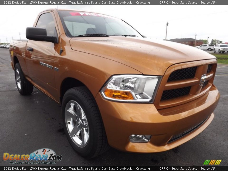 2012 Dodge Ram 1500 Express Regular Cab Tequila Sunrise Pearl / Dark Slate Gray/Medium Graystone Photo #3