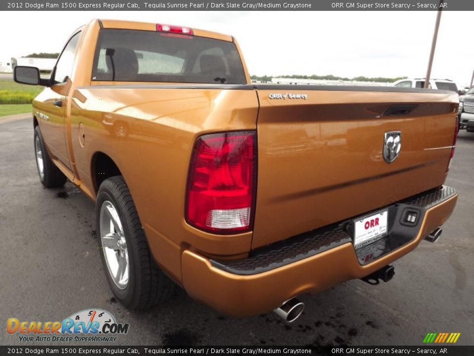 2012 Dodge Ram 1500 Express Regular Cab Tequila Sunrise Pearl / Dark Slate Gray/Medium Graystone Photo #7