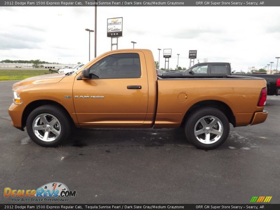 2012 Dodge Ram 1500 Express Regular Cab Tequila Sunrise Pearl / Dark Slate Gray/Medium Graystone Photo #8