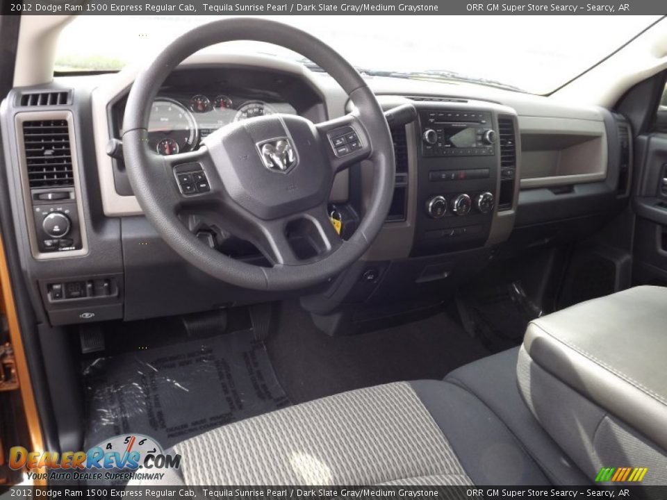 2012 Dodge Ram 1500 Express Regular Cab Tequila Sunrise Pearl / Dark Slate Gray/Medium Graystone Photo #9