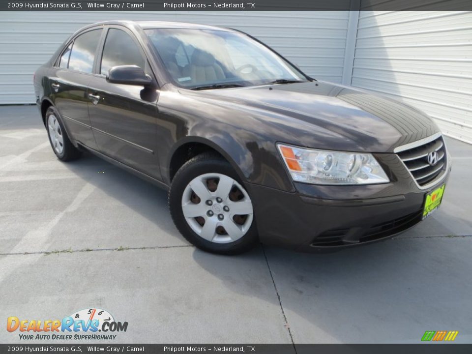 2009 Hyundai Sonata GLS Willow Gray / Camel Photo #1