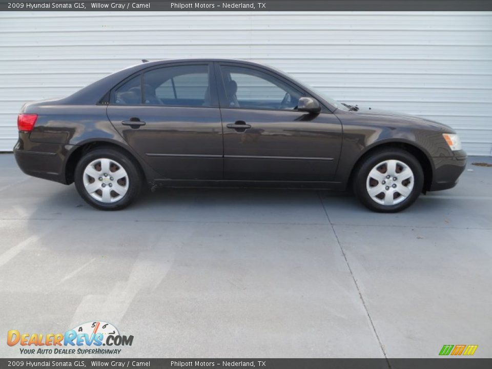 2009 Hyundai Sonata GLS Willow Gray / Camel Photo #3