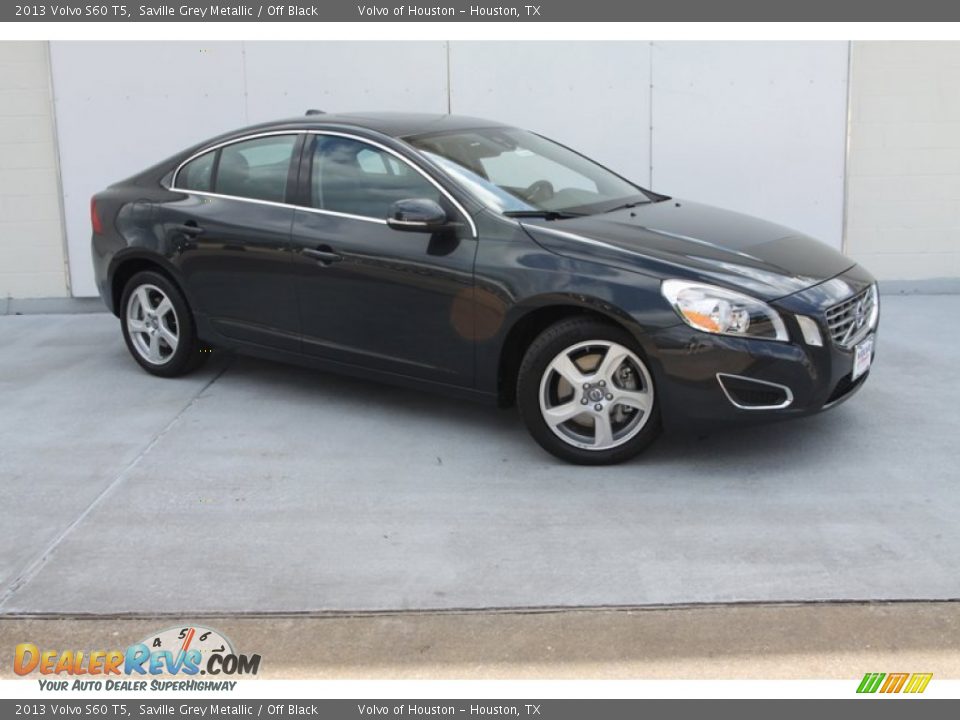 2013 Volvo S60 T5 Saville Grey Metallic / Off Black Photo #1