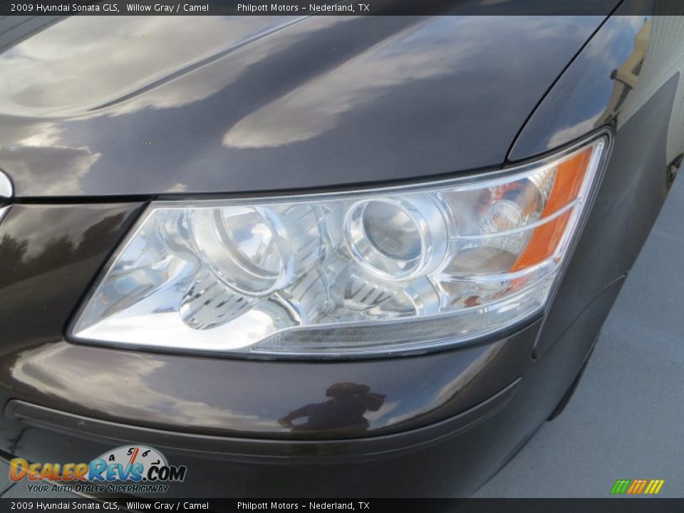 2009 Hyundai Sonata GLS Willow Gray / Camel Photo #9
