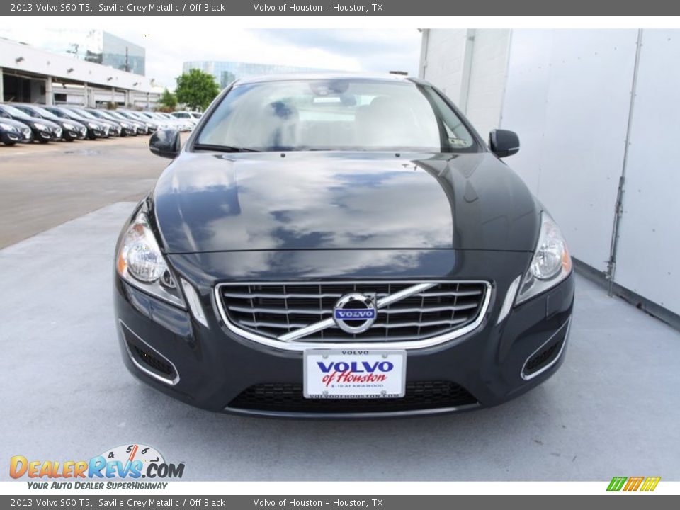 2013 Volvo S60 T5 Saville Grey Metallic / Off Black Photo #2