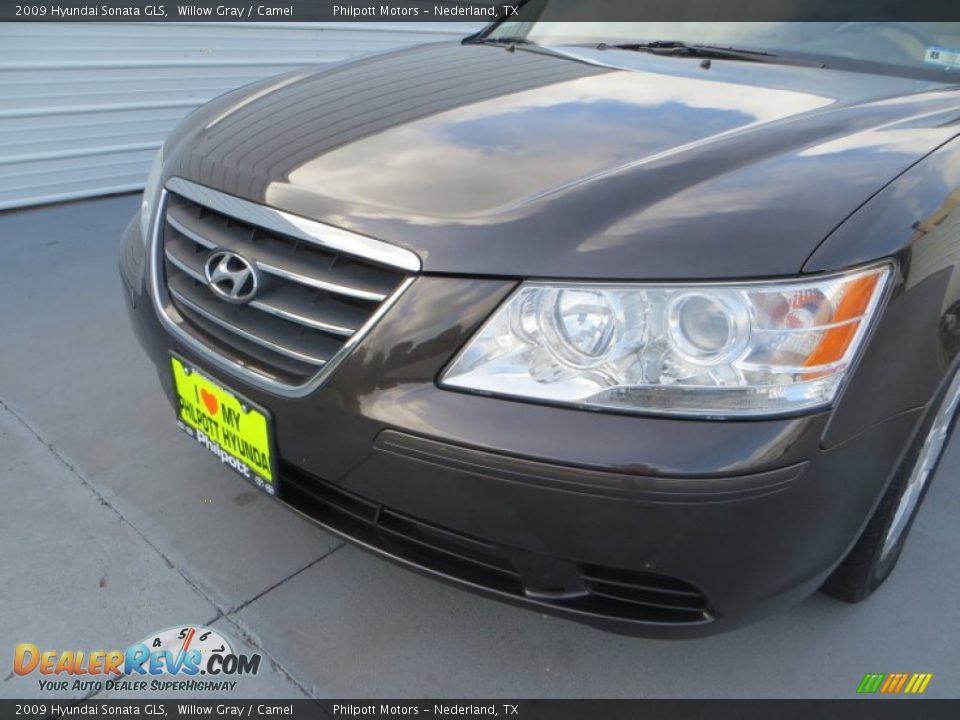 2009 Hyundai Sonata GLS Willow Gray / Camel Photo #10
