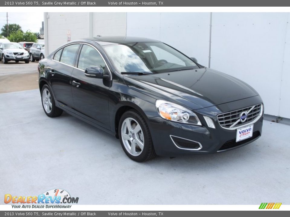 2013 Volvo S60 T5 Saville Grey Metallic / Off Black Photo #3