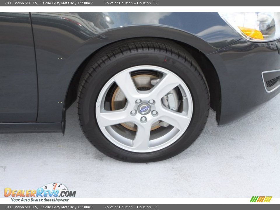 2013 Volvo S60 T5 Saville Grey Metallic / Off Black Photo #5