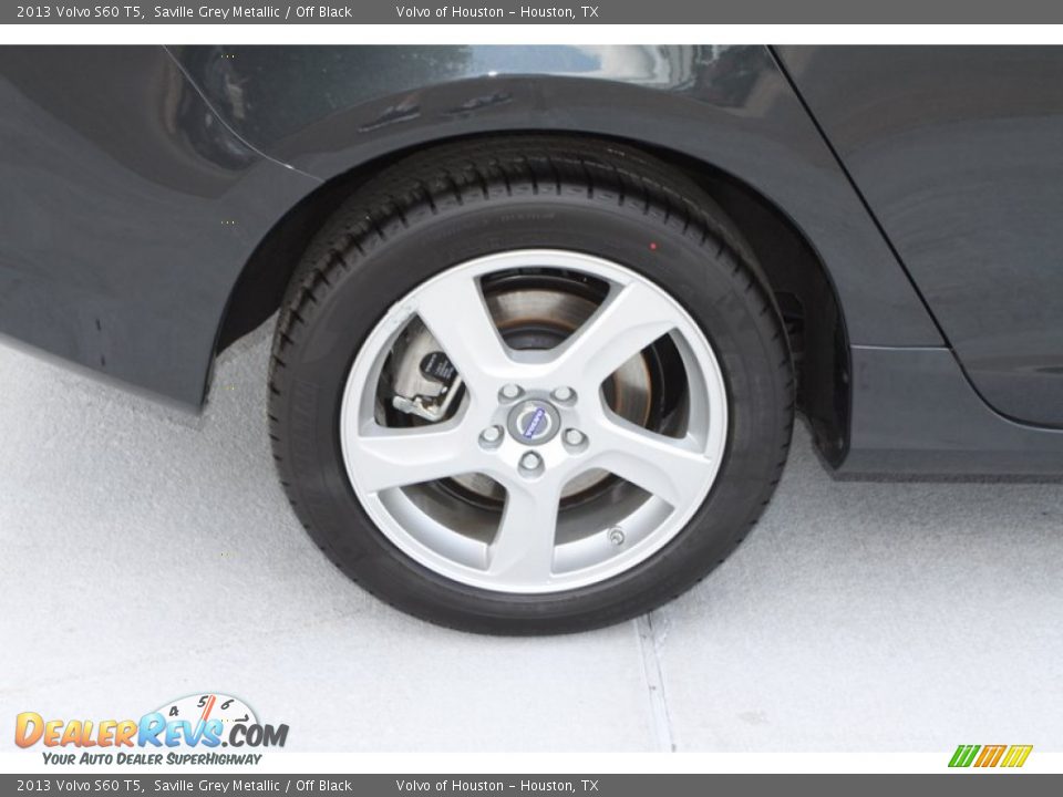 2013 Volvo S60 T5 Saville Grey Metallic / Off Black Photo #6