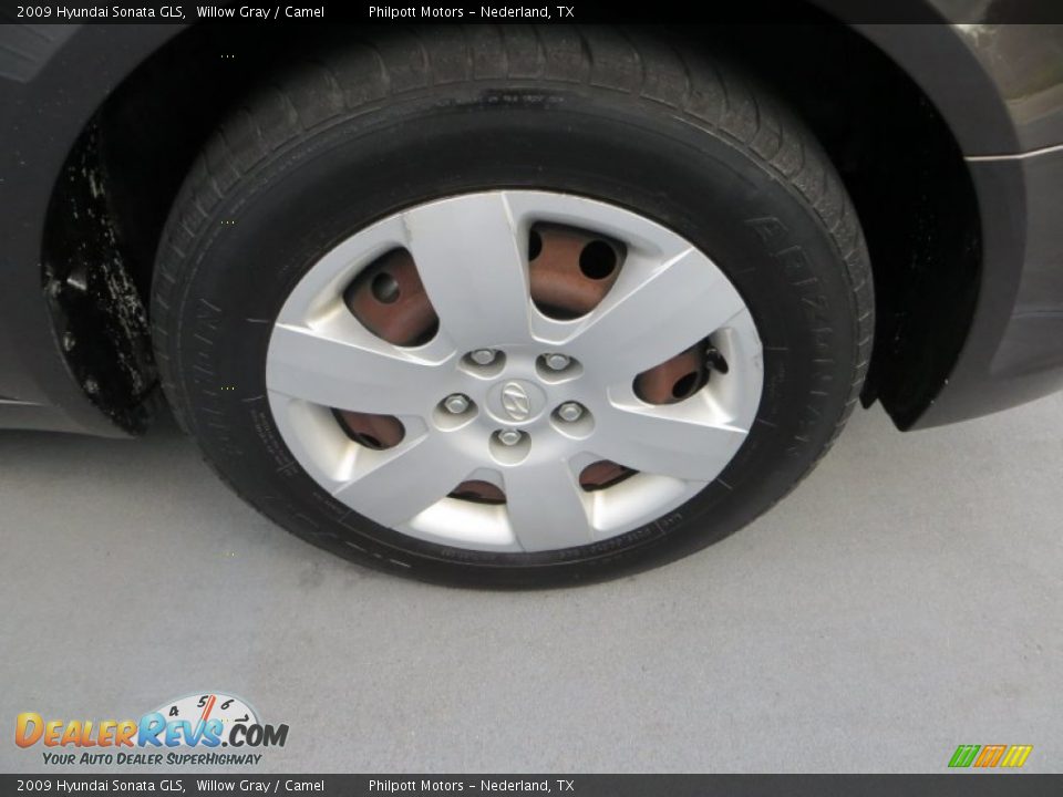 2009 Hyundai Sonata GLS Willow Gray / Camel Photo #14