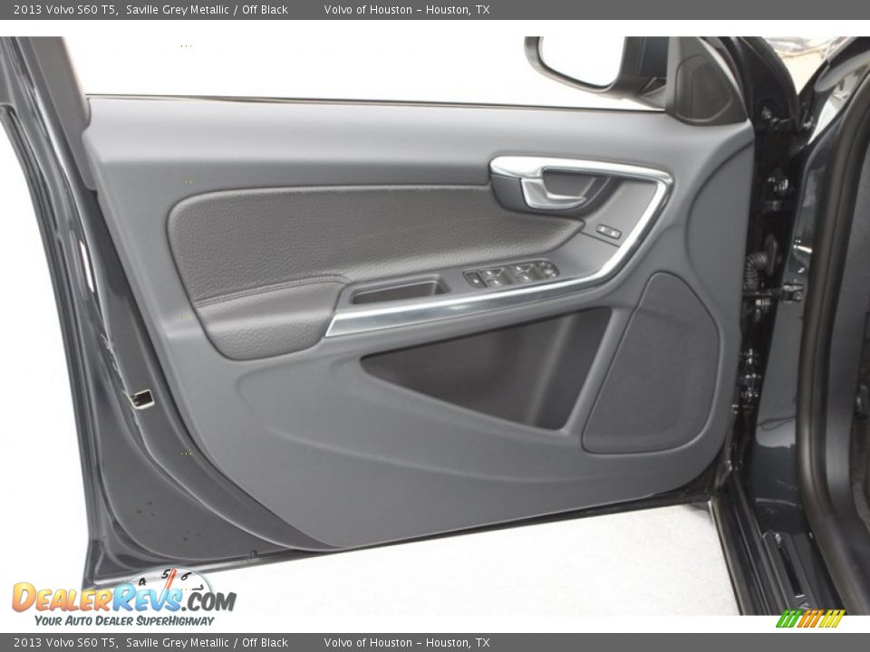 2013 Volvo S60 T5 Saville Grey Metallic / Off Black Photo #9