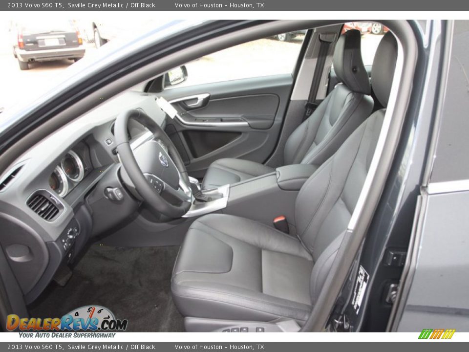 2013 Volvo S60 T5 Saville Grey Metallic / Off Black Photo #11