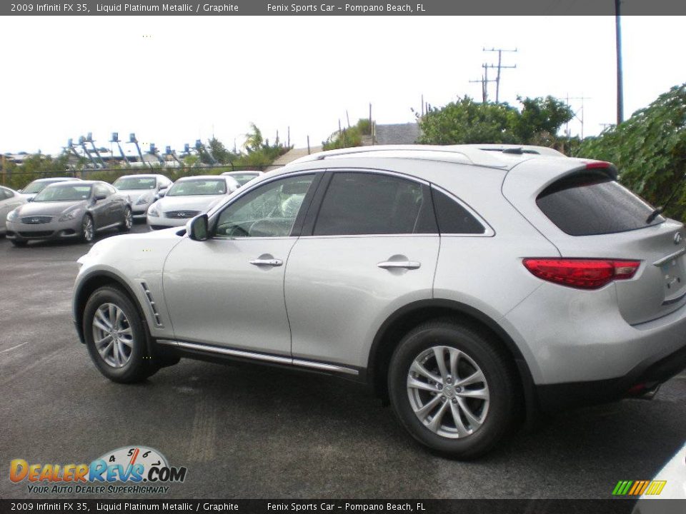 2009 Infiniti FX 35 Liquid Platinum Metallic / Graphite Photo #3