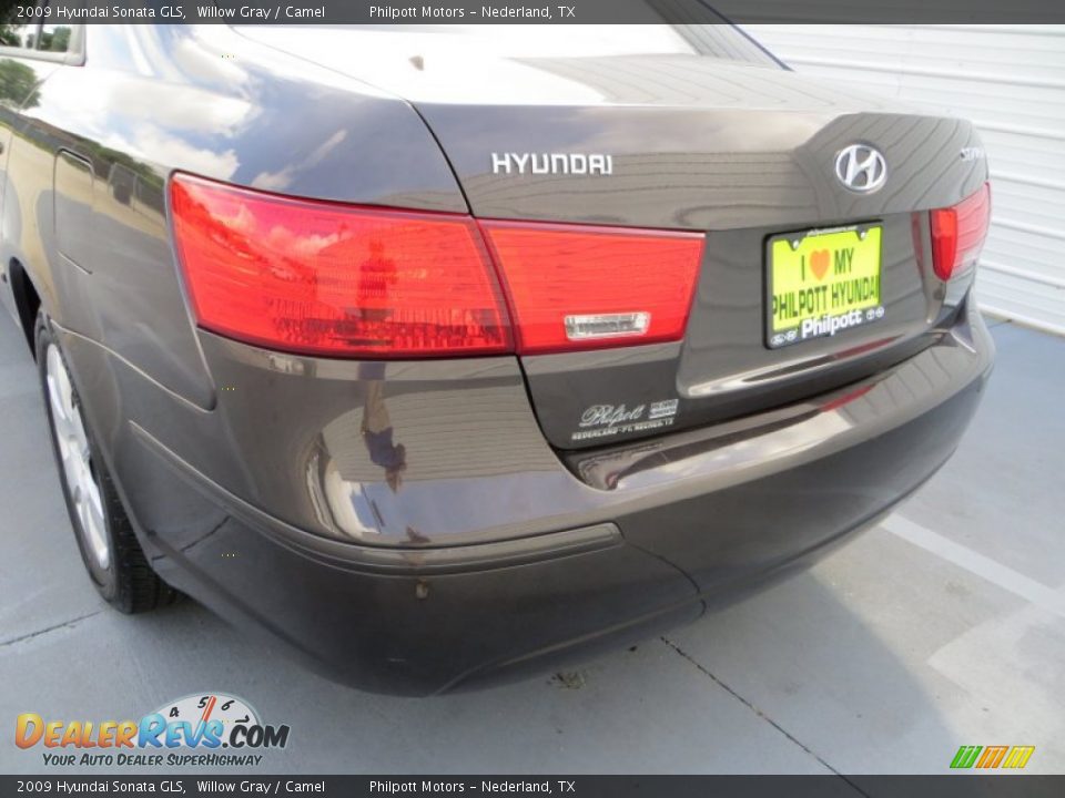 2009 Hyundai Sonata GLS Willow Gray / Camel Photo #21