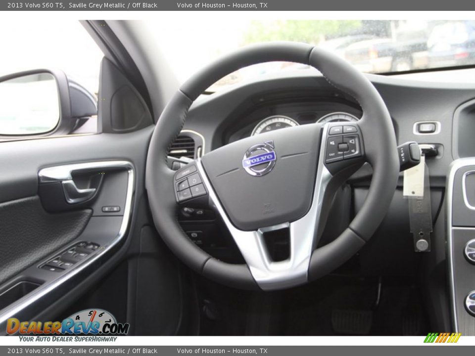 2013 Volvo S60 T5 Saville Grey Metallic / Off Black Photo #15