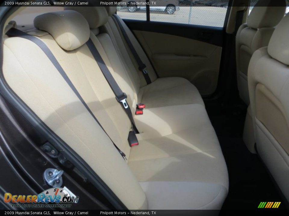 2009 Hyundai Sonata GLS Willow Gray / Camel Photo #28