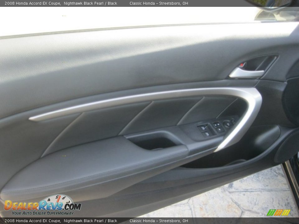 2008 Honda Accord EX Coupe Nighthawk Black Pearl / Black Photo #13