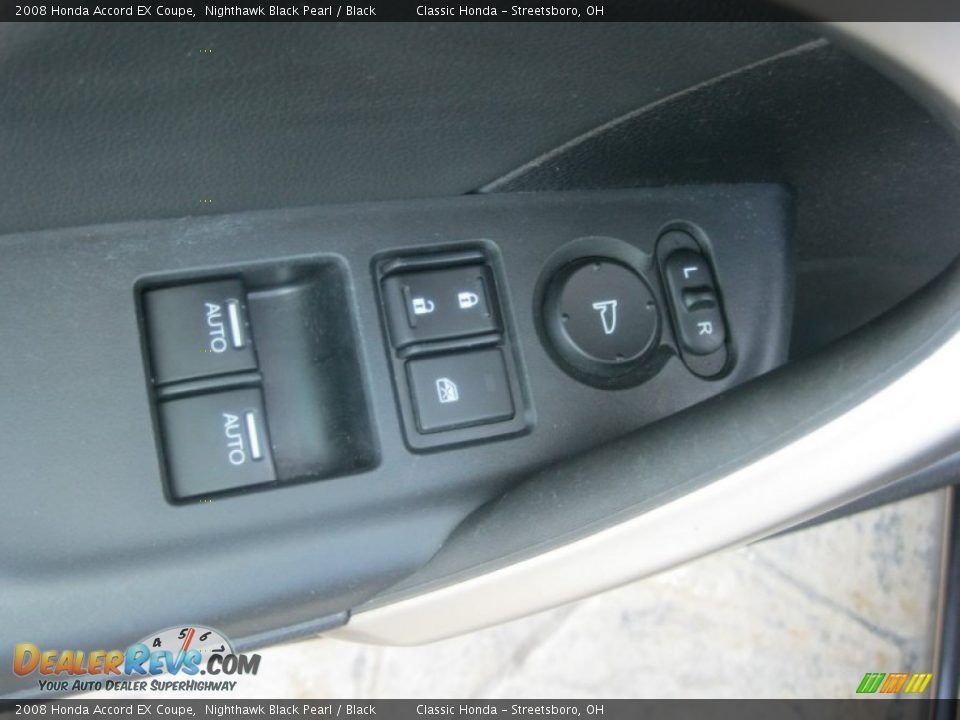 2008 Honda Accord EX Coupe Nighthawk Black Pearl / Black Photo #14
