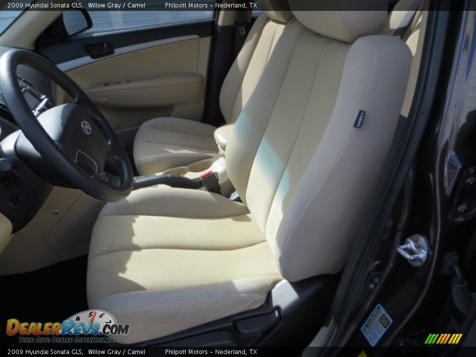 2009 Hyundai Sonata GLS Willow Gray / Camel Photo #34