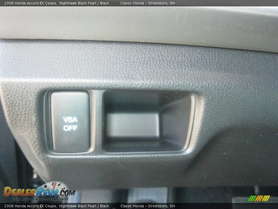 2008 Honda Accord EX Coupe Nighthawk Black Pearl / Black Photo #17