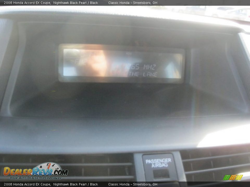 2008 Honda Accord EX Coupe Nighthawk Black Pearl / Black Photo #23