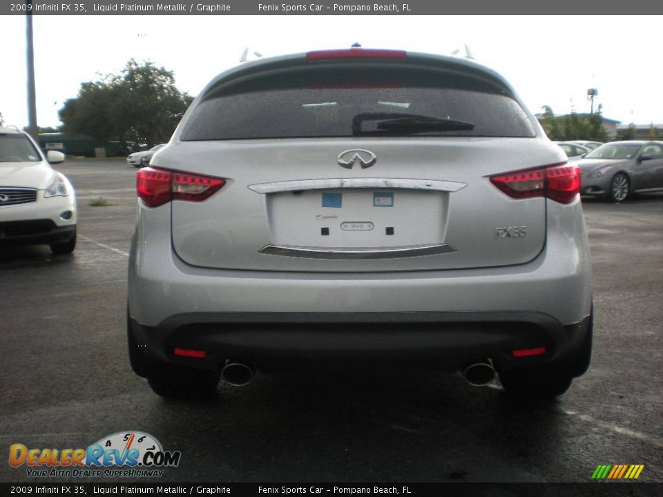 2009 Infiniti FX 35 Liquid Platinum Metallic / Graphite Photo #4