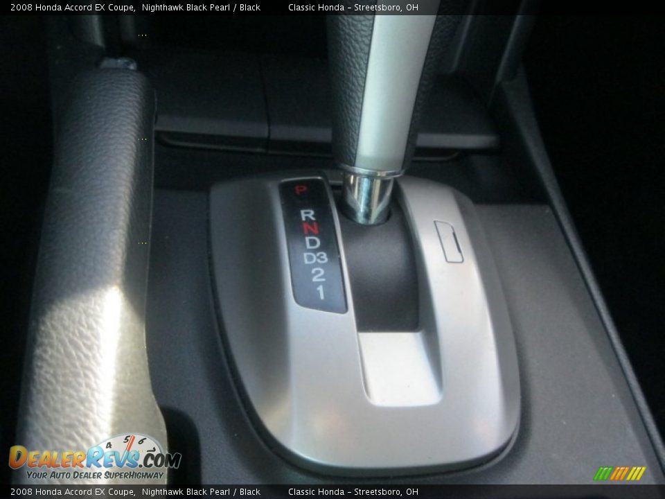 2008 Honda Accord EX Coupe Nighthawk Black Pearl / Black Photo #26