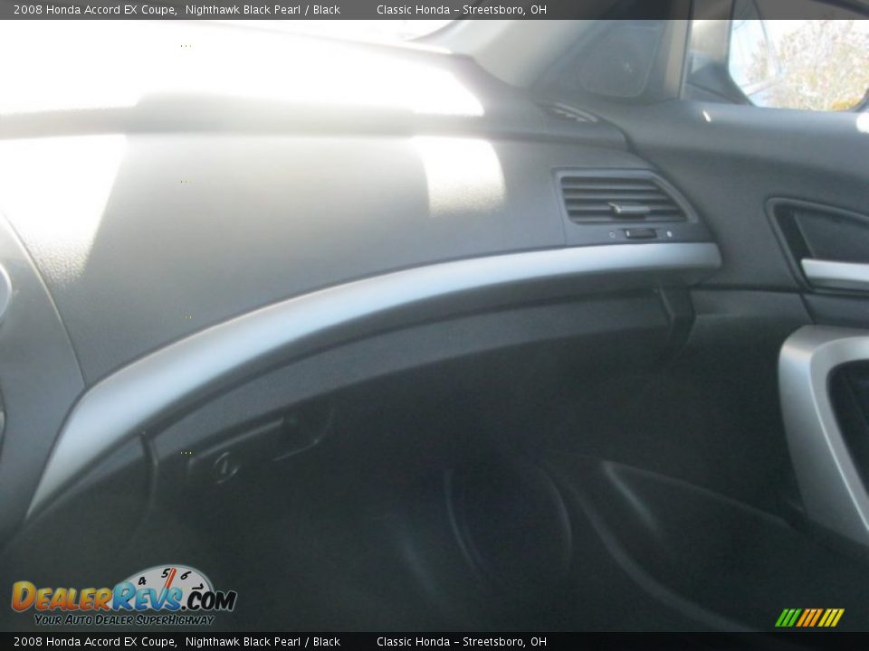 2008 Honda Accord EX Coupe Nighthawk Black Pearl / Black Photo #27