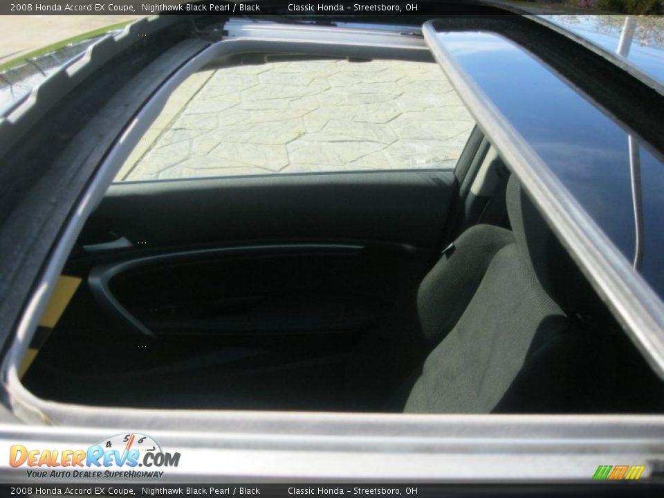 2008 Honda Accord EX Coupe Nighthawk Black Pearl / Black Photo #28