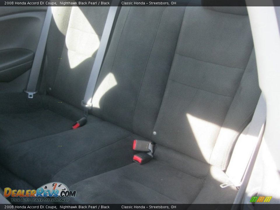 2008 Honda Accord EX Coupe Nighthawk Black Pearl / Black Photo #29