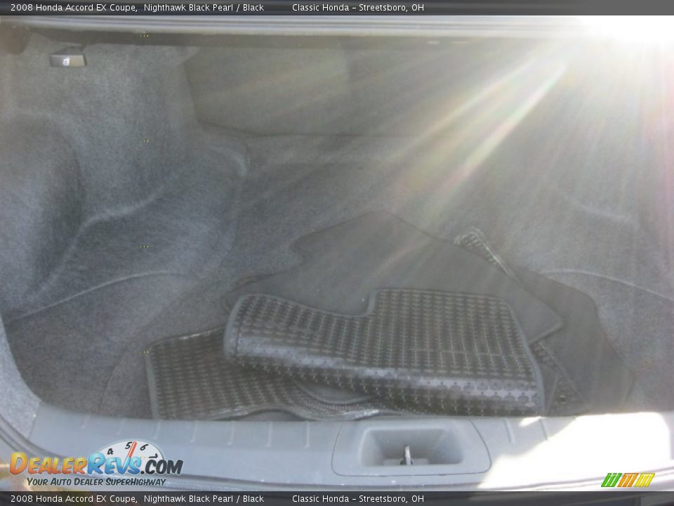 2008 Honda Accord EX Coupe Nighthawk Black Pearl / Black Photo #30