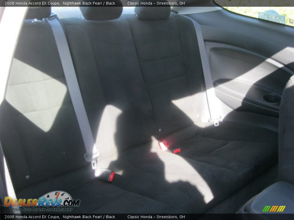 2008 Honda Accord EX Coupe Nighthawk Black Pearl / Black Photo #31