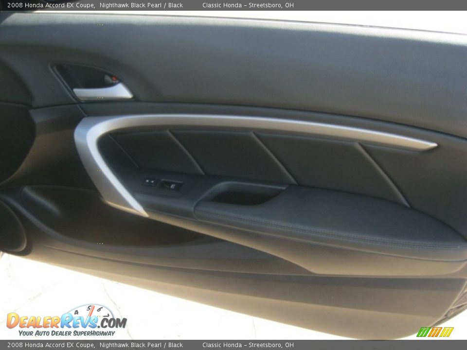 2008 Honda Accord EX Coupe Nighthawk Black Pearl / Black Photo #32