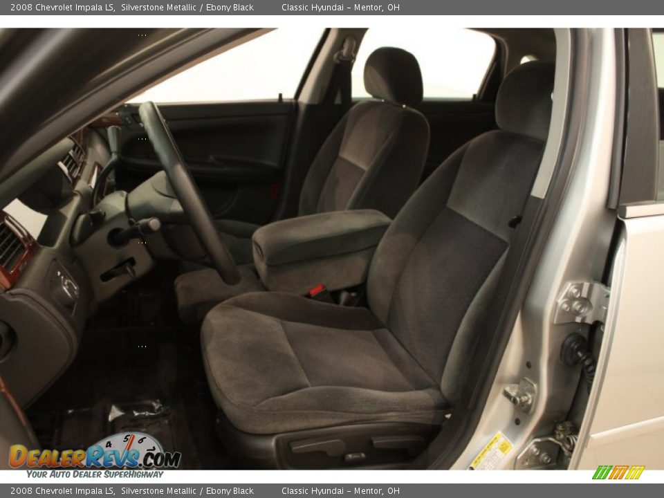 Ebony Black Interior - 2008 Chevrolet Impala LS Photo #5