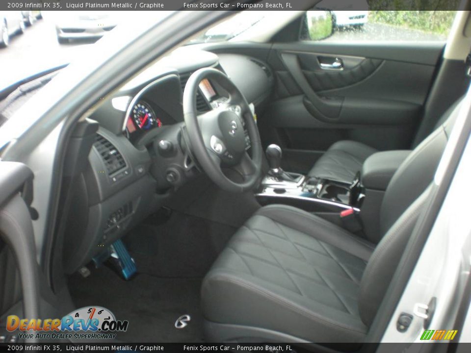 2009 Infiniti FX 35 Liquid Platinum Metallic / Graphite Photo #5