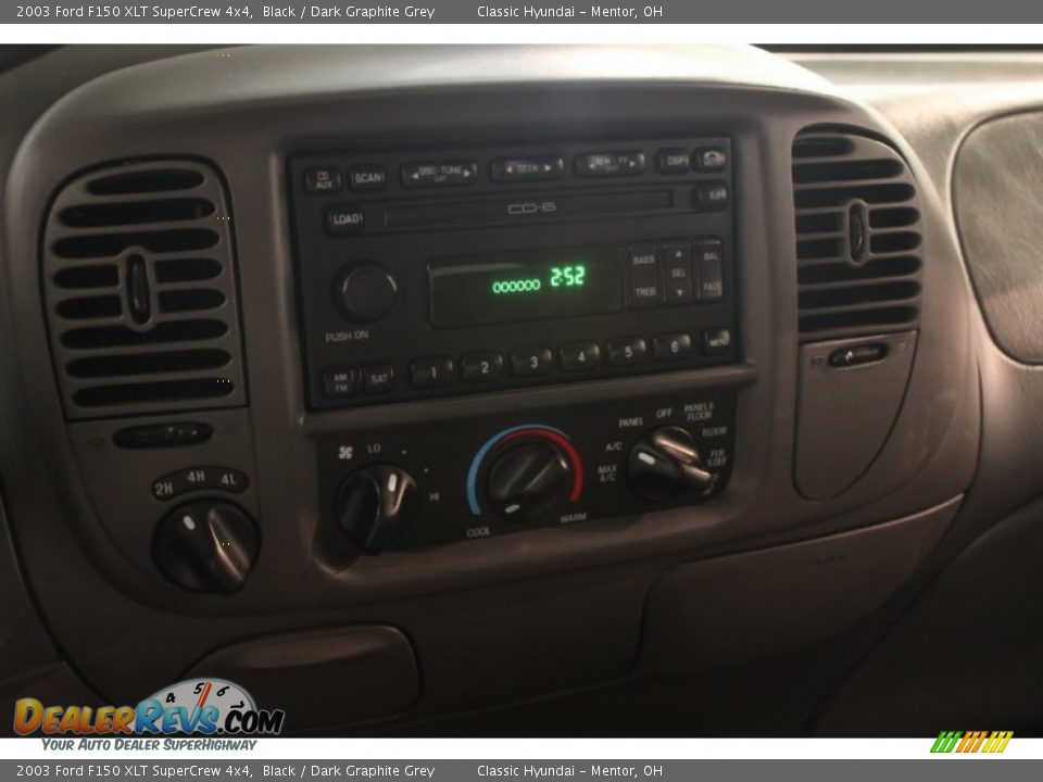 2003 Ford F150 XLT SuperCrew 4x4 Black / Dark Graphite Grey Photo #8