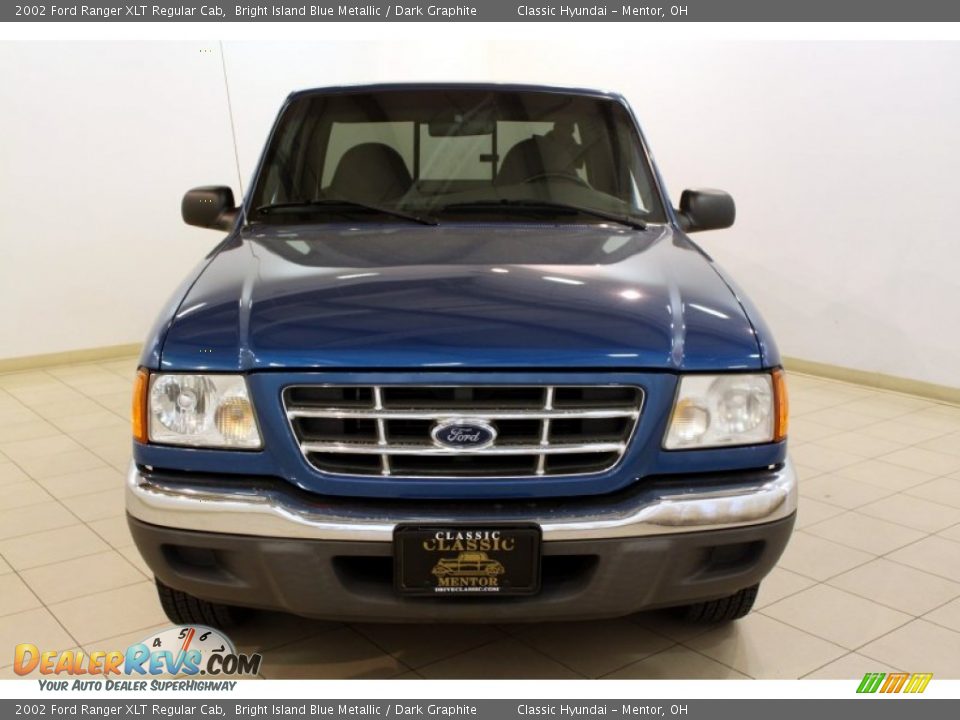 2002 Ford Ranger XLT Regular Cab Bright Island Blue Metallic / Dark Graphite Photo #2