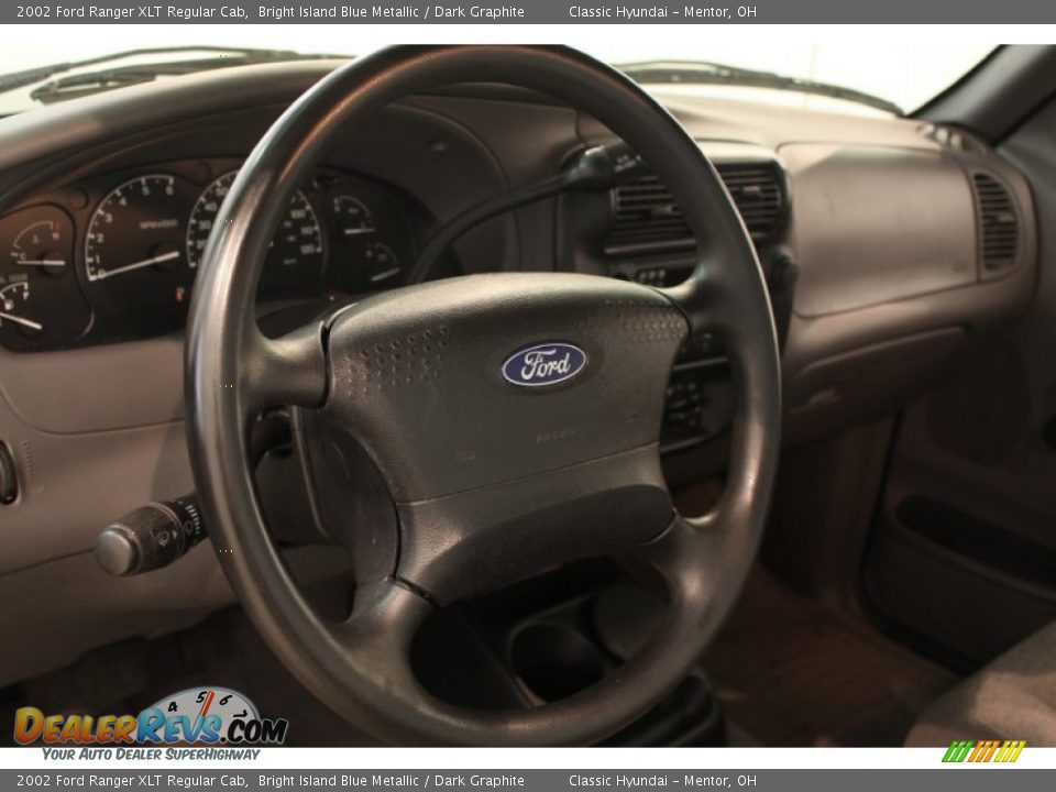 2002 Ford Ranger XLT Regular Cab Bright Island Blue Metallic / Dark Graphite Photo #6