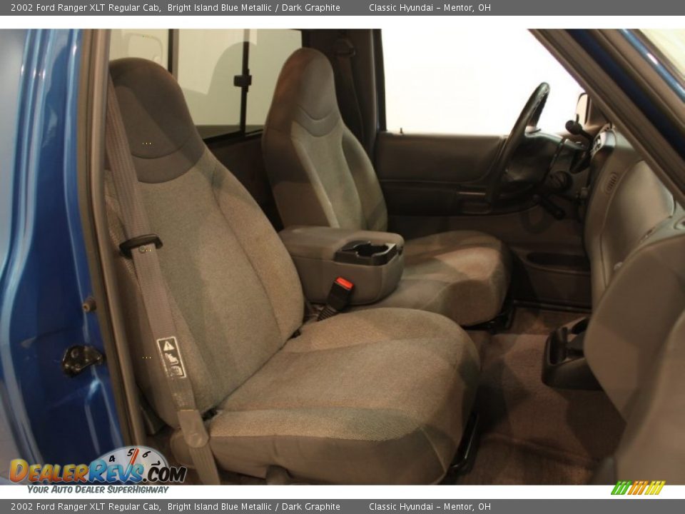2002 Ford Ranger XLT Regular Cab Bright Island Blue Metallic / Dark Graphite Photo #10