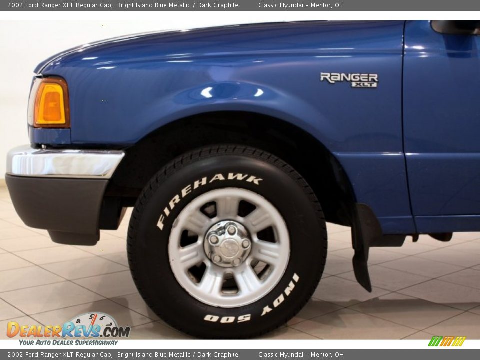 2002 Ford Ranger XLT Regular Cab Bright Island Blue Metallic / Dark Graphite Photo #13