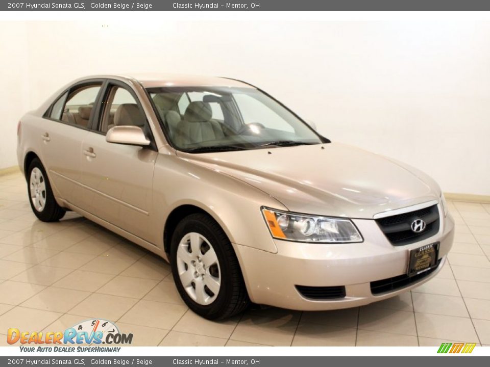2007 Hyundai Sonata GLS Golden Beige / Beige Photo #1