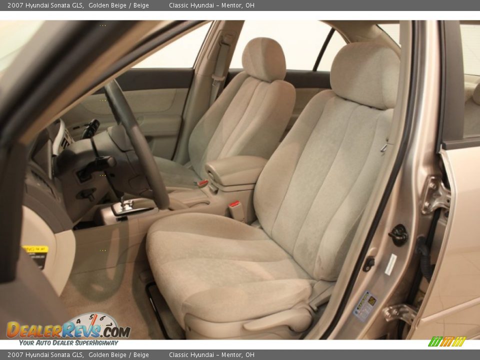 Beige Interior - 2007 Hyundai Sonata GLS Photo #5