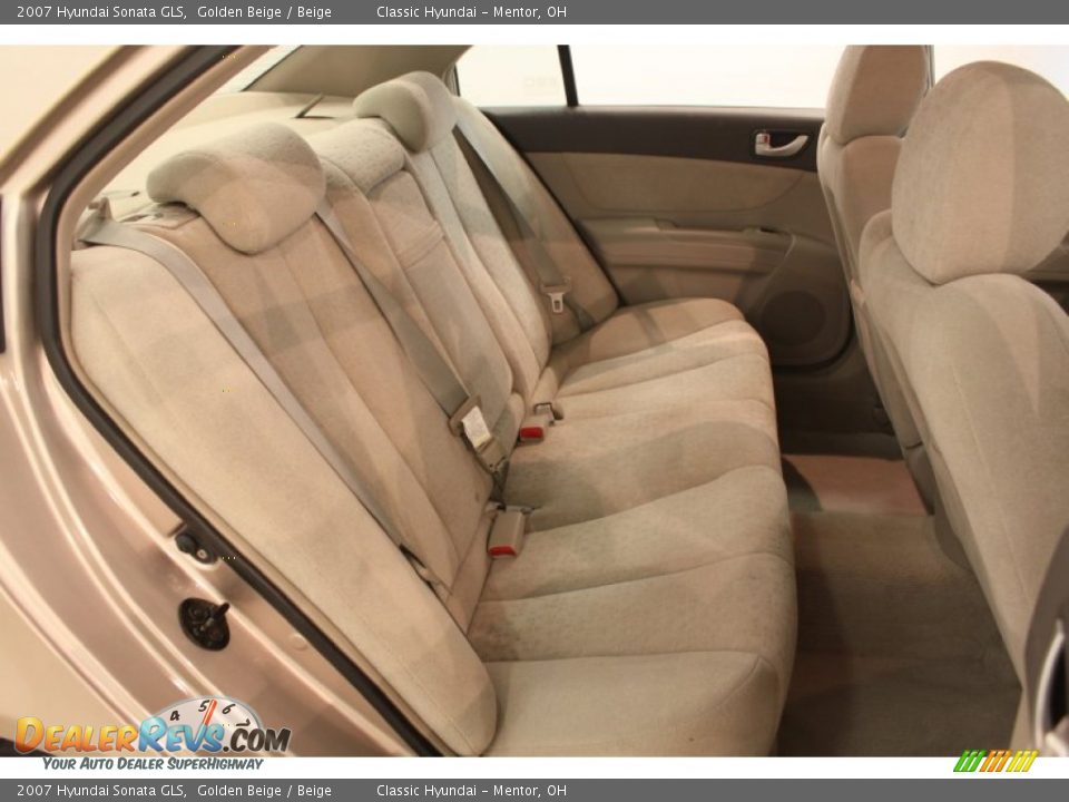 Rear Seat of 2007 Hyundai Sonata GLS Photo #12