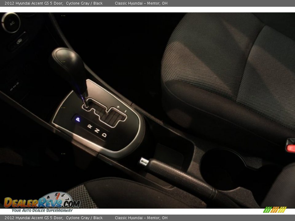 2012 Hyundai Accent GS 5 Door Cyclone Gray / Black Photo #9
