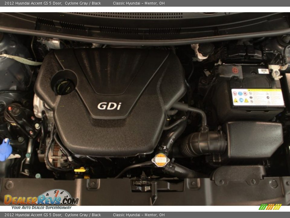 2012 Hyundai Accent GS 5 Door Cyclone Gray / Black Photo #14