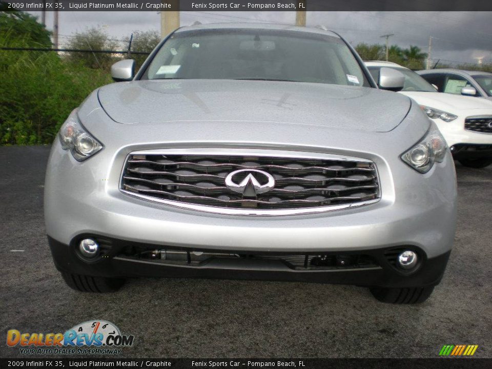 2009 Infiniti FX 35 Liquid Platinum Metallic / Graphite Photo #8